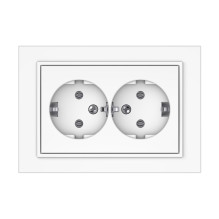 SOCKET TWO PLACESRP16-021 QR1000 WHITE
