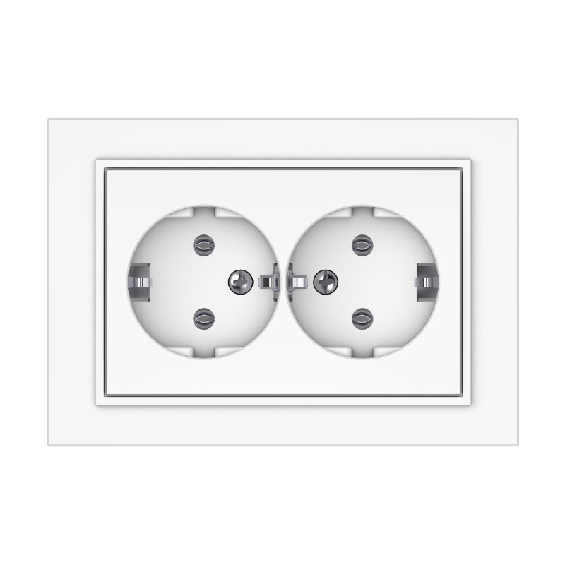 SOCKET TWO PLACESRP16-021 QR1000 WHITE