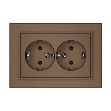 SOCKET TWO PLACESRP16-021 QR1000 MOCHA