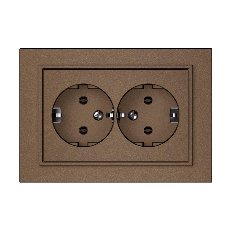 SOCKET TWO PLACESRP16-021 QR1000 MOCHA