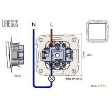 PUSH BUTTON IESJ1-201-01 E / B