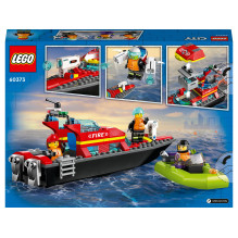 Constructor LEGO City Fire Rescue Boat 60373