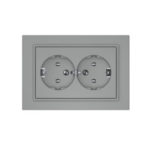 SOCKET 2PLACE GREY RP16-021...