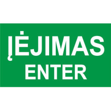 Lipdukas įėjimas enter 100x180mm