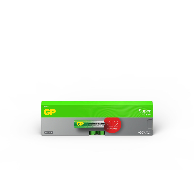 Elementai GP SUPER ALKALINE AA / LR06, 1,5V,12 vnt.