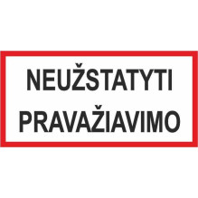 STICKER DO NOT BLOCK...