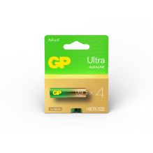 Elementai GP ULTRA ALKALINE AA / LR06, 1,5V, 4 vnt.