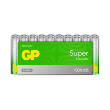Elementai GP SUPER ALKALINE AAA / LR03, 20 vnt.