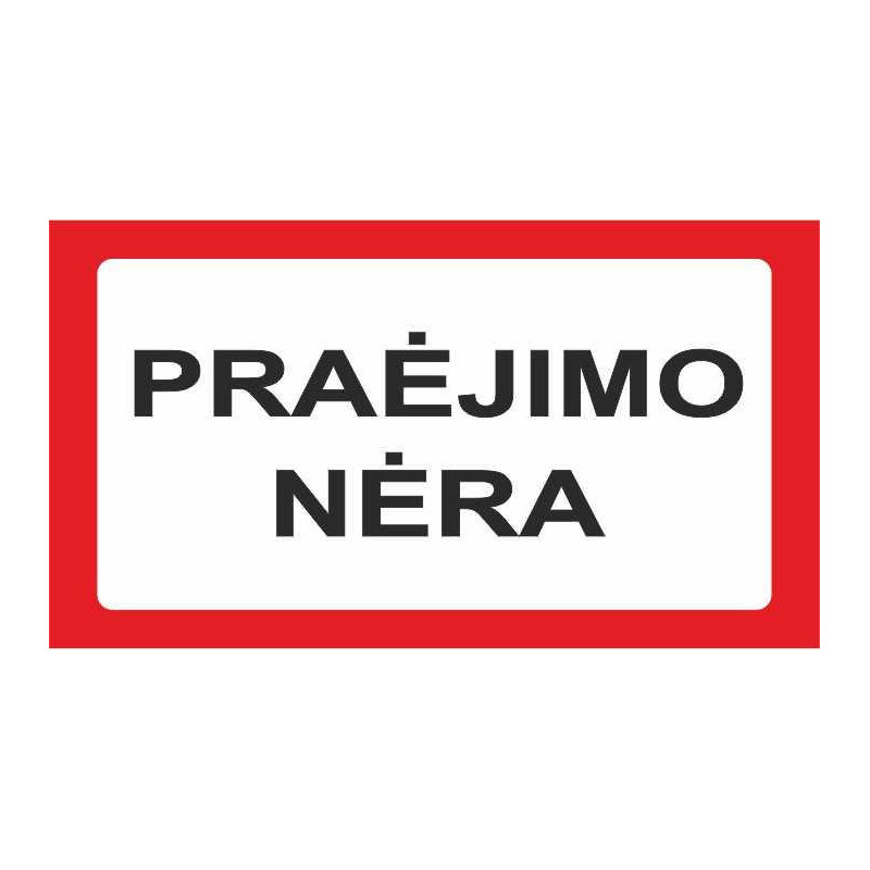 Lipdukas praėjimo nėra 170x100mm