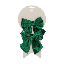 DECORATION BOW GREEN 2PCS...