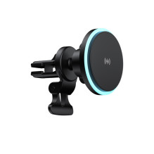 Car Charger - Havit W3032 15W 3-in-1 Wireless Charger, 64x33mm, Black