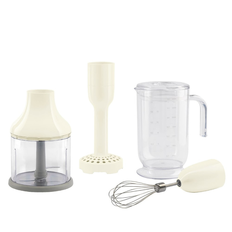 Virtuvinis Maišytuvas - SMEG HANDMIXER HBAC11CR 1.4L Matuoklis, 500ml Smulkintuvas, Grietinėlė
