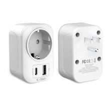 „Tech-Protect TA100“ JAV adapteris – baltas