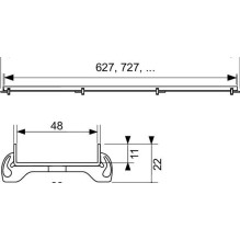 TILED BASIN PLATE 800 MM