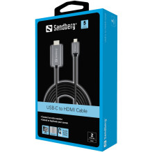 Sandberg 136-21 USB-C į HDMI kabelis 2M
