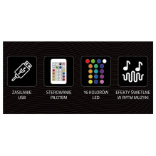 Manta SNL58RGB Stile neoninė lempa FLAME Manta SNL58RGB Stile neoninė lempa FLAME