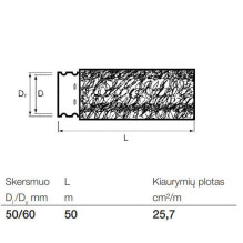 Drainage pipe with coconut filter Wavin Ø 50 / 60 mm 50 m