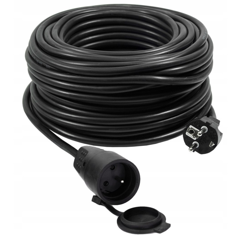 Extension cord - VERTEX PZO50M 50 m 3x2.5 mm² Black