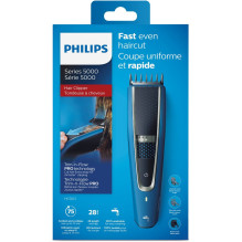 Plaukų Kirpimo Mašina - Philips HC5612 / 15 DualCut, 28 Ilgio Nustatymai, Belaidė, Mėlyna