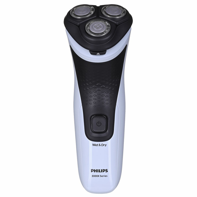 Electric Rotary Shaver - Philips X3003 / 00 PowerCut Blade System Black, Blue