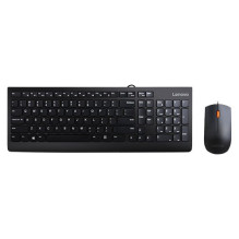 Klaviatūra ir pelė - Lenovo 300 Laidinė USB QWERTY Rinkinys 1600 DPI Juoda Klaviatūra ir pelė - Lenovo 300 Laidinė USB QWERTY Rinkinys 1600 DPI Juoda