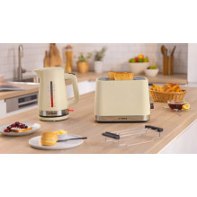 Bosch MyMoment elektrinis virdulys 1,7 l 2400 W, kreminės spalvos