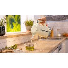 Bosch MyMoment elektrinis virdulys 1,7 l 2400 W, kreminės spalvos