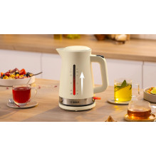 Bosch MyMoment elektrinis virdulys 1,7 l 2400 W, kreminės spalvos