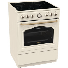 Gorenje GECS6B70CLI Freestanding cooker Ceramic hob Beige