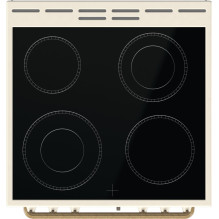 Gorenje GECS6B70CLI Freestanding cooker Ceramic hob Beige