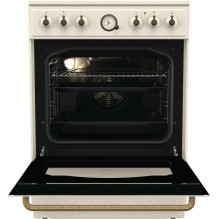 Gorenje GECS6B70CLI Freestanding cooker Ceramic hob Beige
