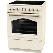 Gorenje GECS6B70CLI Freestanding cooker Ceramic hob Beige