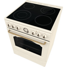 Gorenje GECS6B70CLI Freestanding cooker Ceramic hob Beige