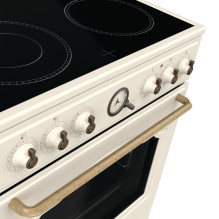 Gorenje GECS6B70CLI Freestanding cooker Ceramic hob Beige