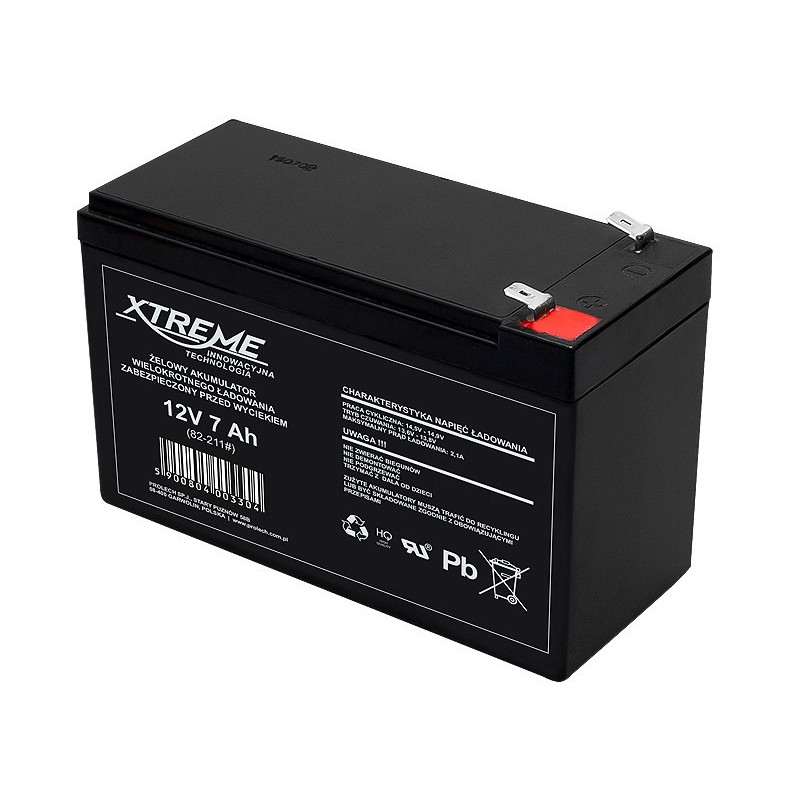 BLOW Gel-Akku 12V 7Ah 4,8mm