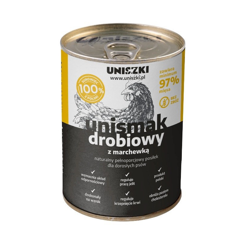 UNISZKI UNIsmak Mono Poultry - wet dog food - 400g