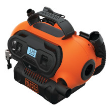 „Black Decker BDCINF18N-QS“ oro kompresorius 160 l/min. AC / cigarų žiebtuvėlis „Black Decker BDCINF18N-QS“ oro kompresorius 160 l/min. AC / cigarų žiebtuvėlis