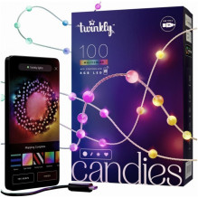 Twinkly Candies LED Christmas tree lights TWKP100RGB-T 6 m 100 pearl-shaped lights Twinkly Candies LED Christmas tree lights TWKP100RGB-T 6 m 100 pearl-shaped lights