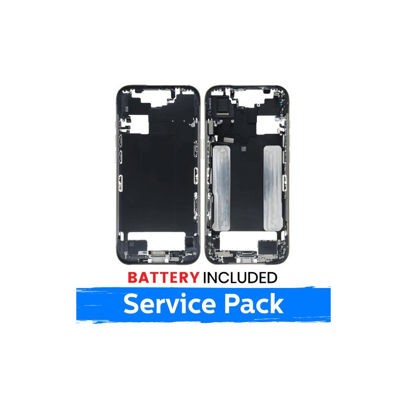 Ekrano rėmas / Vidinis korpusas skirtas Apple iPhone Air korpusas + baterija / Light Gold / (Service Pack)