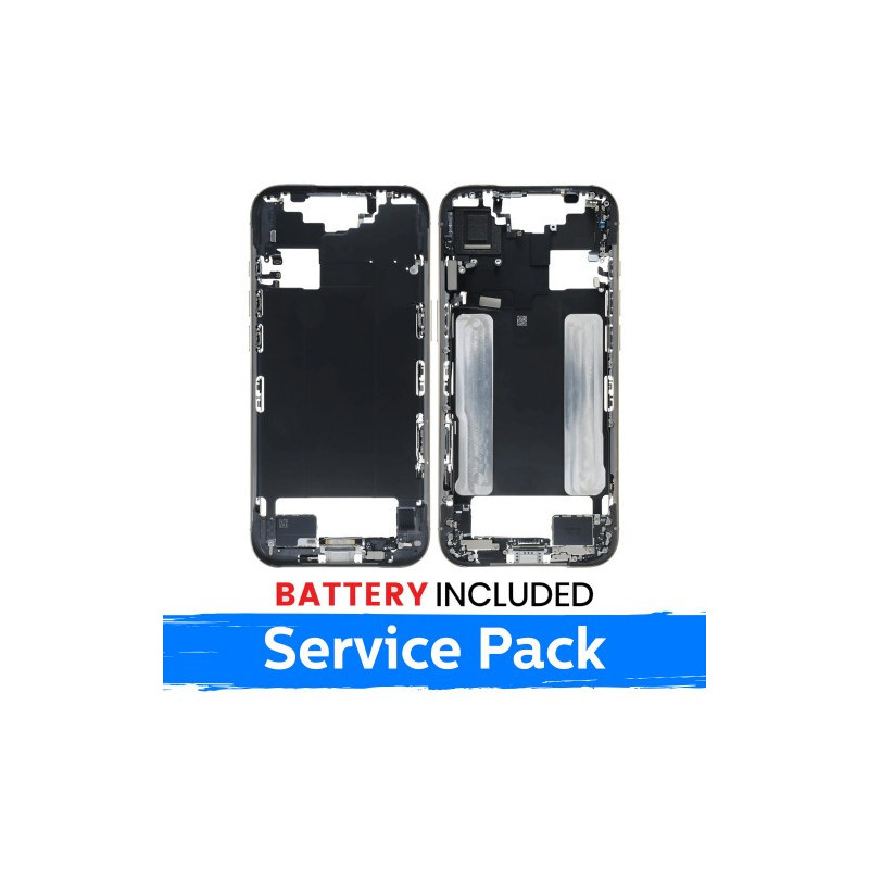 Ekrano rėmas / Vidinis korpusas skirtas Apple iPhone Air korpusas + baterija / Sky Blue / (Service Pack)