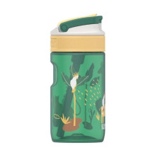 Vaikų Vandens Butelis - Kambukka Lagoon 400ml Užrakintas Dangtelis Su Šiaudeliu Safari Džiunglės