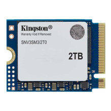 M.2 NVMe SSD - Kingston NV3 2TB 6000 MB / s Skaityti 5000 MB / s Rašyti Juoda