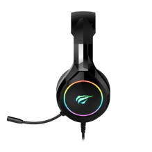 Ausinės - Havit Gamenote H2232d RGB, Laidinės, 3.5 mm Jungtis, Daugiaspalvis Apšvietimas, Juoda