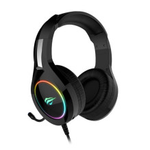 Ausinės - Havit Gamenote H2232d RGB, Laidinės, 3.5 mm Jungtis, Daugiaspalvis Apšvietimas, Juoda