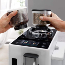 Coffee Machine - De'Longhi Rivelia EXAM440.55.W Fully Automatic Espresso Machine 1.4L With Grinder And Frothing Machine 