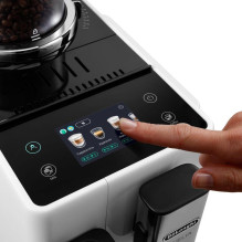 Kavos Aparatas - De'Longhi Rivelia EXAM440.55.W Pilnai Automatinė Espresso Mašina 1.4L Su Malūnėliu Ir Putokliu Balta