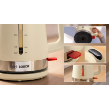 Electric Kettle - Bosch MyMoment 1.7L 2400W Cordless 360° Base Cream