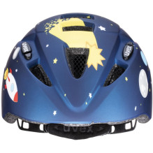 Vaikų Dviračio Šalmas - Uvex Kid 2 CC In-Mold Construction, Removable Lining, 46-52 cm Dk. Blue Rocket