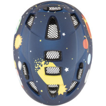 Vaikų Dviračio Šalmas - Uvex Kid 2 CC In-Mold Construction, Removable Lining, 46-52 cm Dk. Blue Rocket