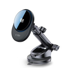 Tech-Protect V21 MagSafe Car Holder with 25W QI2.2 Inductive Charger for Cockpit / Windshield / Air Vent - Black